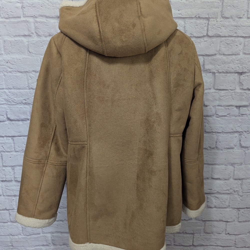 Kookaburra By UGG Hooded Women's Coat Size Large Camel NWOT - Picture 3 of 5